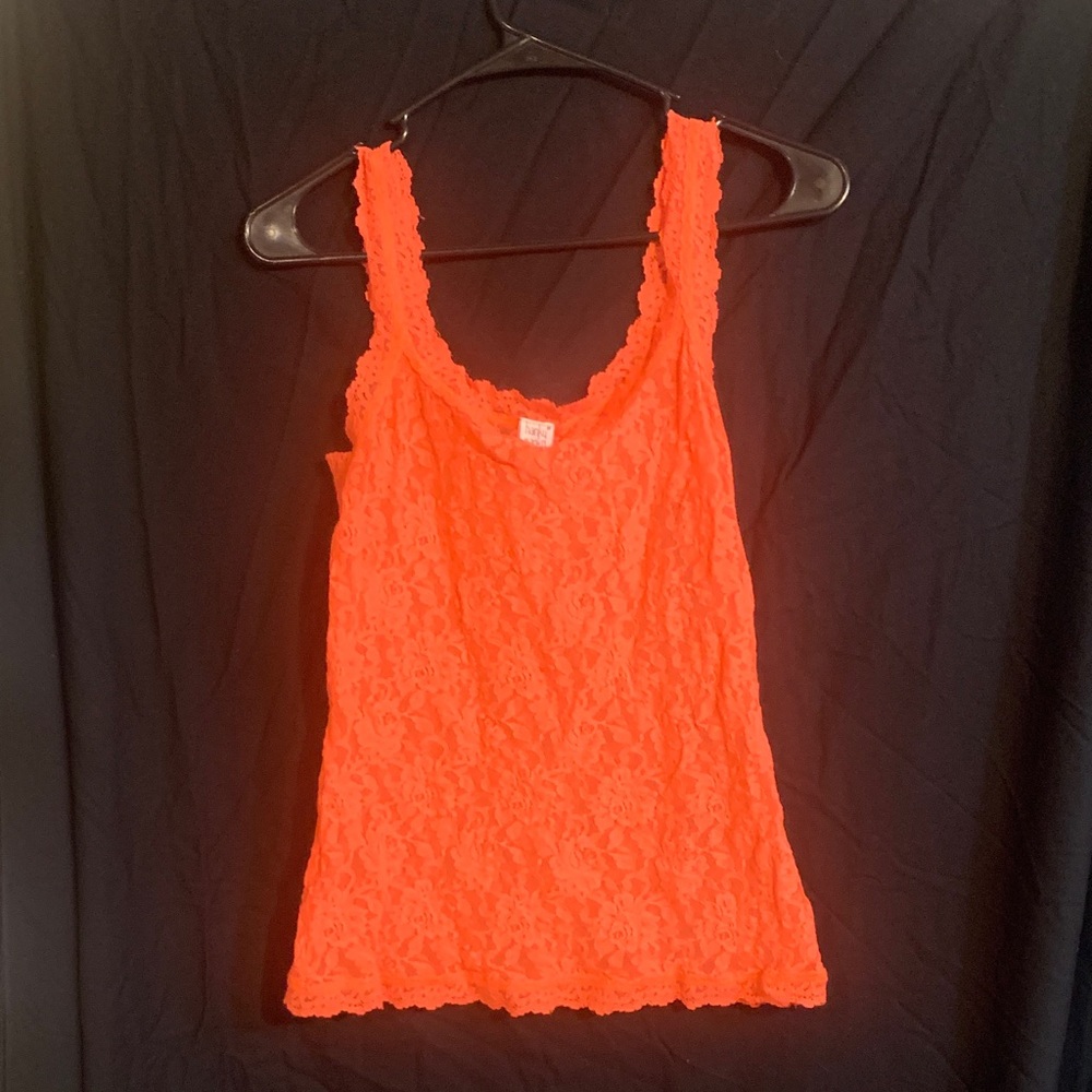 Hanky Panky Bright Orange Lace Camisole